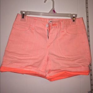 Peach denim Old Navy shorts